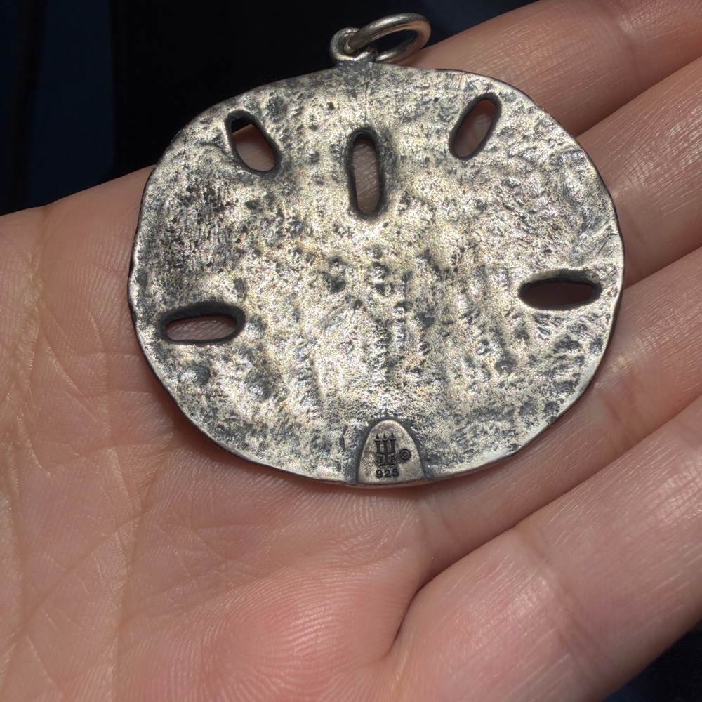 Rustic Vintage Pendant - 925 sterling silver. - Picture 6 of 6